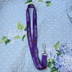 Purple Final Fantasy XIV FF 14 Lanyard Free Trial Pax East Convention Swag NEW